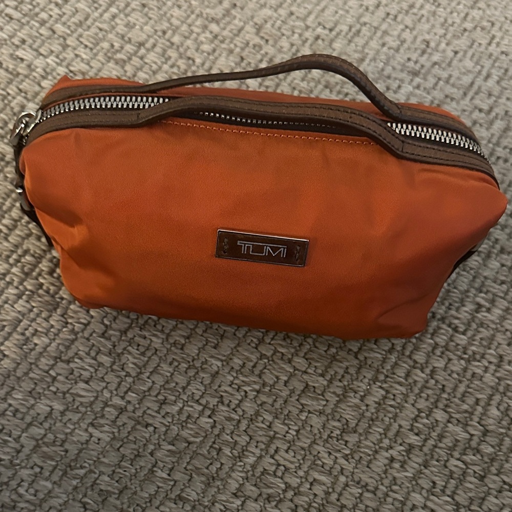 TUMI Orange Toiletry Bag